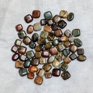 Picasso Jasper Beads Lot of 65 For Crafting & Jewelry Making